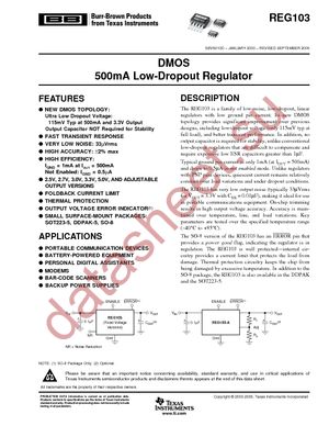 REG103GA-3.3/2K5G4 datasheet  